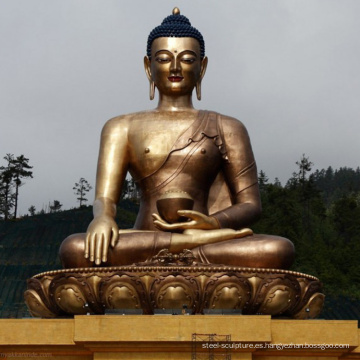 estatua de bronce de alta calidad de mujer Buda